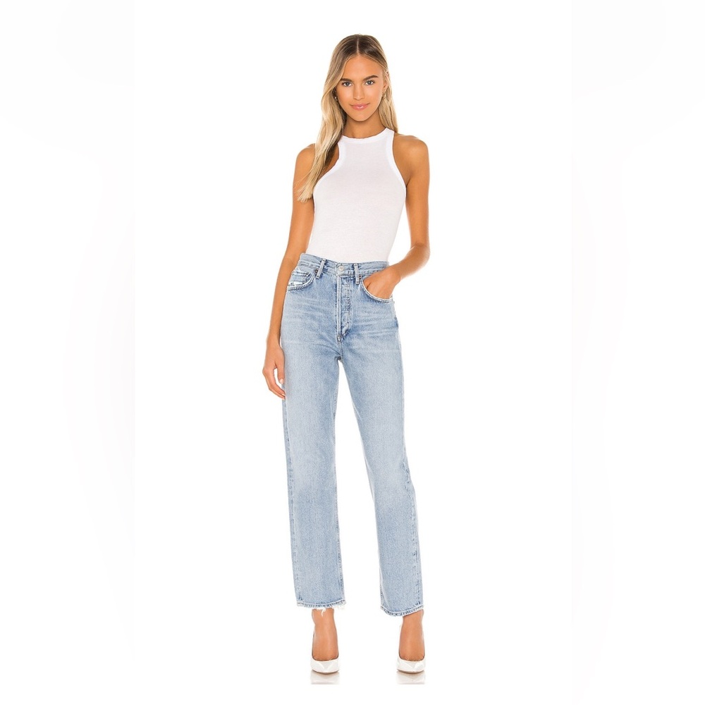 NWT AGOLDE 90’s Mid Rise Loose Fit in 25
